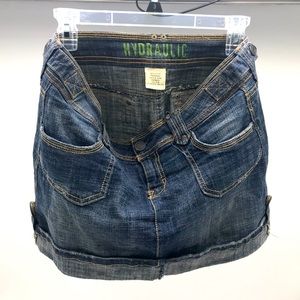 Hydraulic Jean skirt
